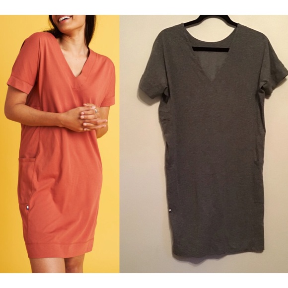 kit and ace back to front dress gray Baby Tee Dress